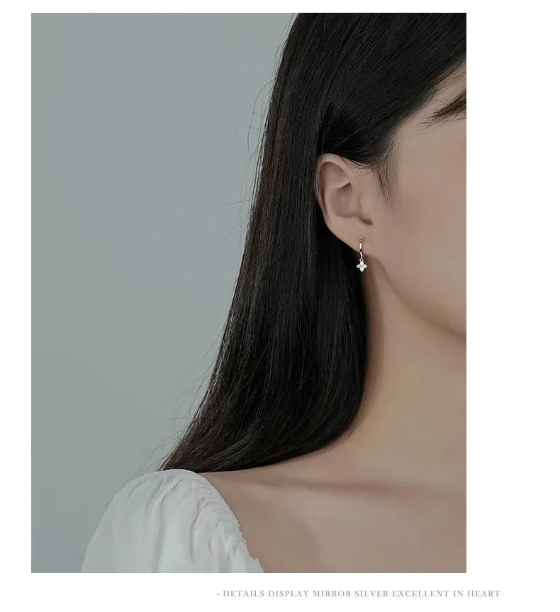 925 Sterling Silver leaf Earrings For Women Trendy Earring Jewelry Prevent Allergy Party Accessories Gift