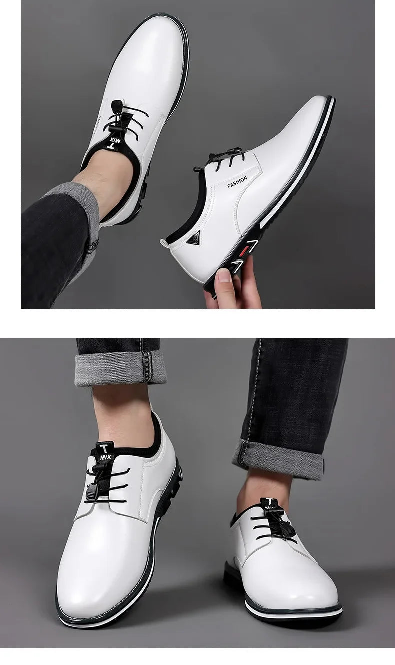 Shoes Men Dress Slip on Mens Casual Oxford Shoe Moccasin Male Footwear Pointed Toe Shoes for Men Flat Zapatillas Hombre 2025