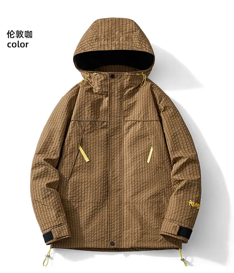 Spring and Autumn Outdoor Sports Outing Camping Storm Jacket Men's and Women's Waterproof Windproof Ski Mountaineering Jacket