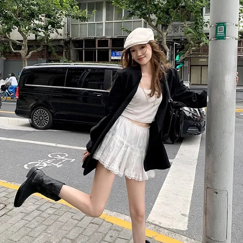 New Fashion Boots for Women Spring/Autumn Square Heel Female Mid-Calf Boots Ladies Slip-On Pointed Toe WESTERN Boots Women