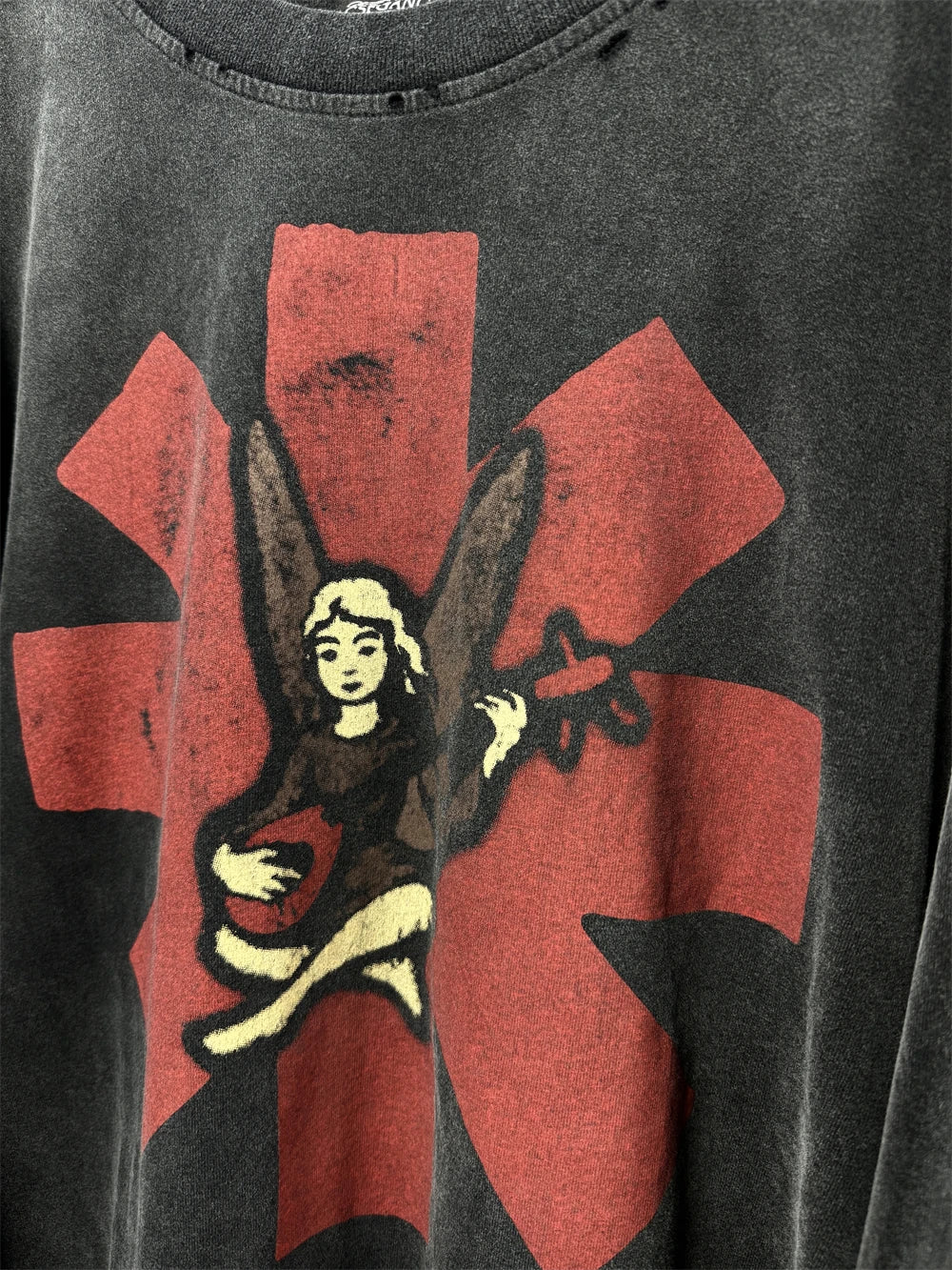 Vintage Rock Band SAINT L/S 25AW Long Sleeves Washed T Shirt Men Women Tee Tops T-Shirts