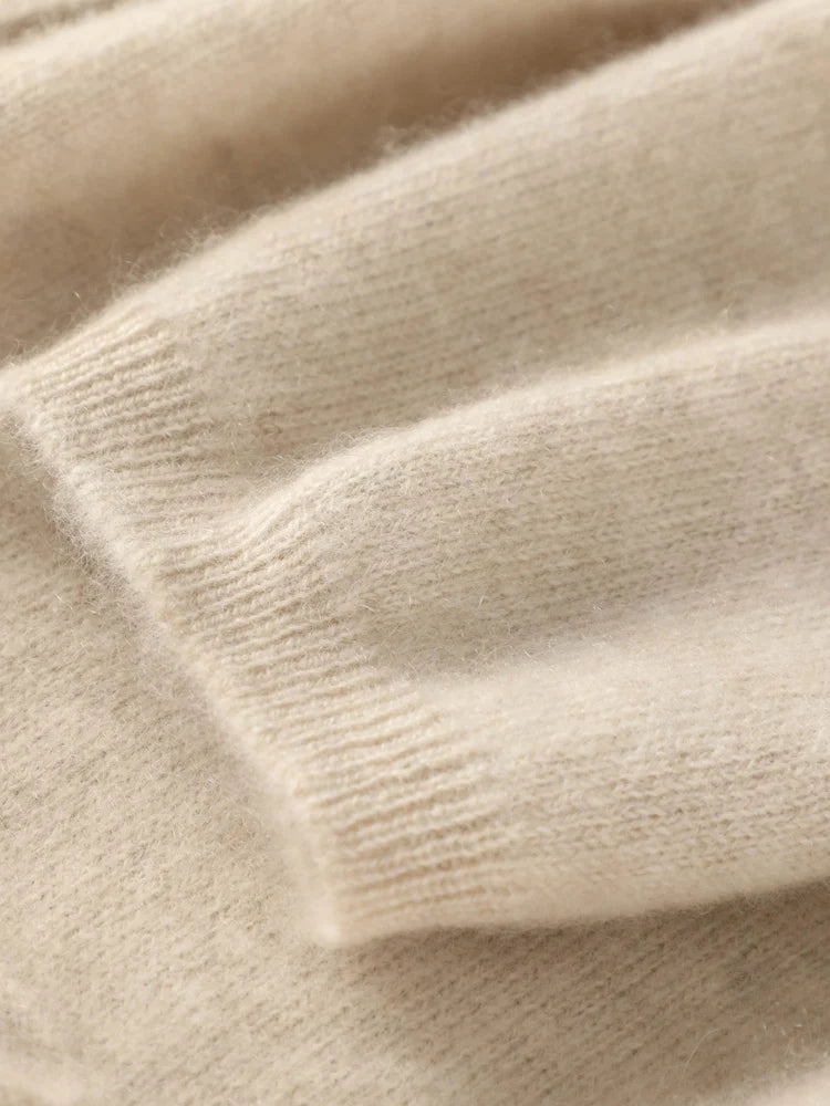 Autumn Winter 100% Pure Wool Women Cardigan High Quality Cashmere Jacket Casual Sweater Street Wear Warm Overcoat Female Kore