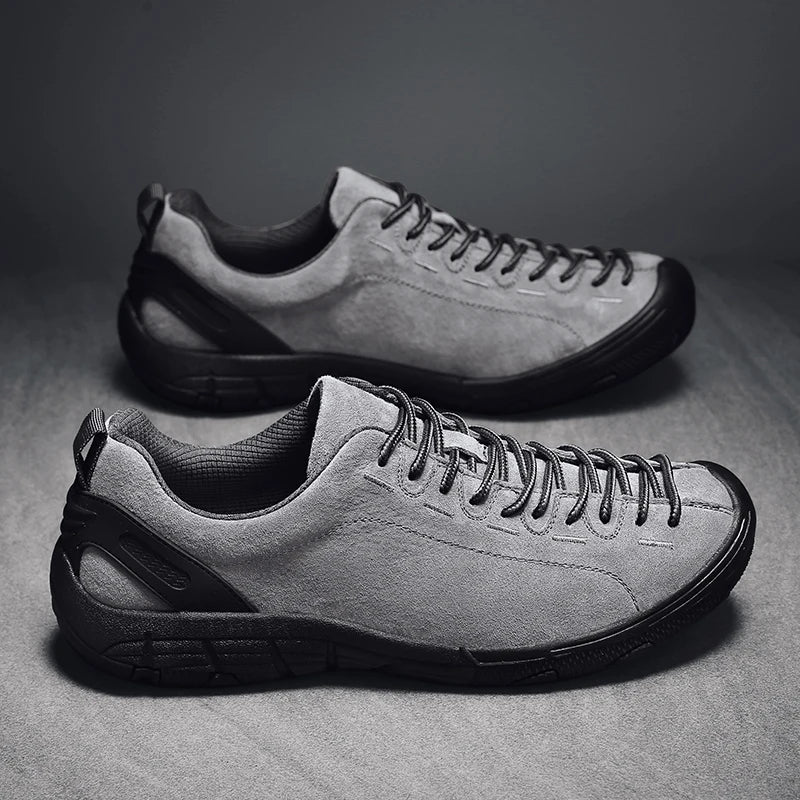 Khaki New Outdoor Walking Hiking Shoes High-quality Outdoor Casual Sports Shoes Climbing Large Size 47 Lightweight Rubber Man