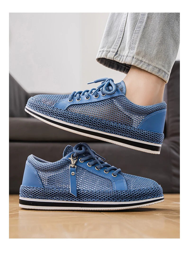 CYYTL Summer Shoes For Men Mesh Sneakers Casual Breathable Outdoor Running Tennis Sports Hiking Luxury Platform Designer Loafers