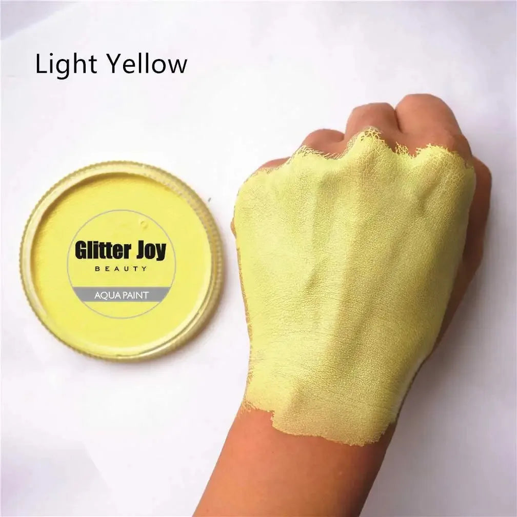 30g/pc GlitterJoy Water Activated Face Body Painting Makeup Pigment For Cosplay, Festival, Halloween Costume