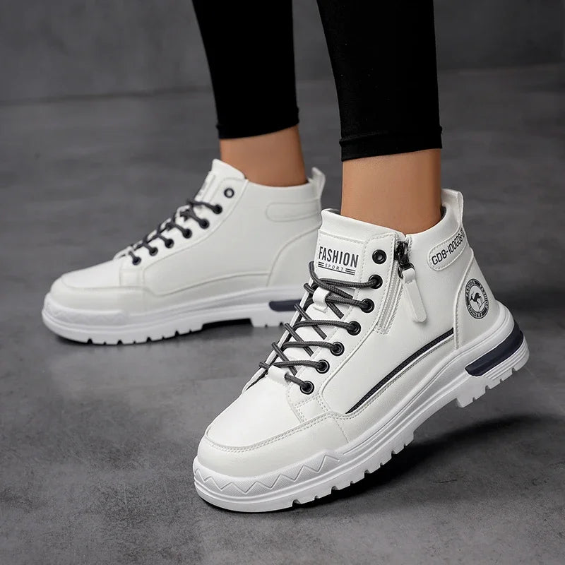 Moipheng Shoes Women Breathable Causal Platform Sneakers Ladies Letter Printed High Tops Walking Shoe Size 42 Zapatillas Mujer