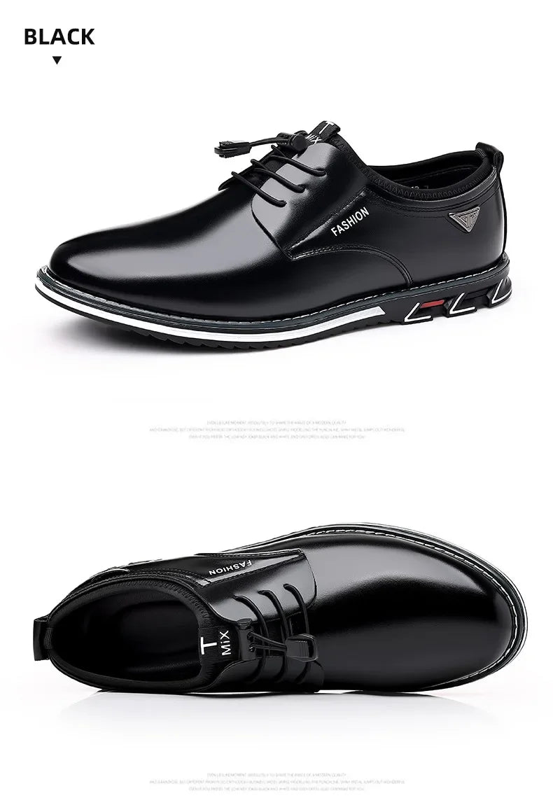 Shoes Men Dress Slip on Mens Casual Oxford Shoe Moccasin Male Footwear Pointed Toe Shoes for Men Flat Zapatillas Hombre 2025
