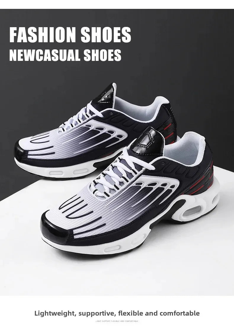 2024 New Spring Large Size Couple Air Cushion Sports Shoes Student Running Shoes Men Casual Trendy Sport Shoes Breathable