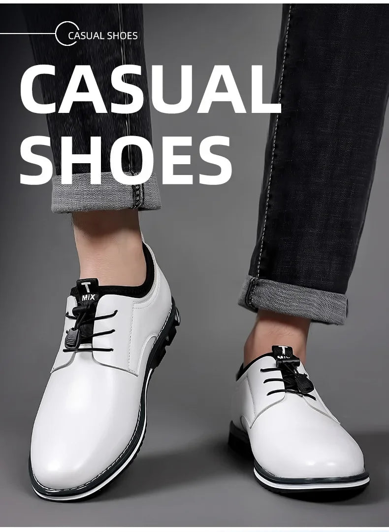 Shoes Men Dress Slip on Mens Casual Oxford Shoe Moccasin Male Footwear Pointed Toe Shoes for Men Flat Zapatillas Hombre 2025