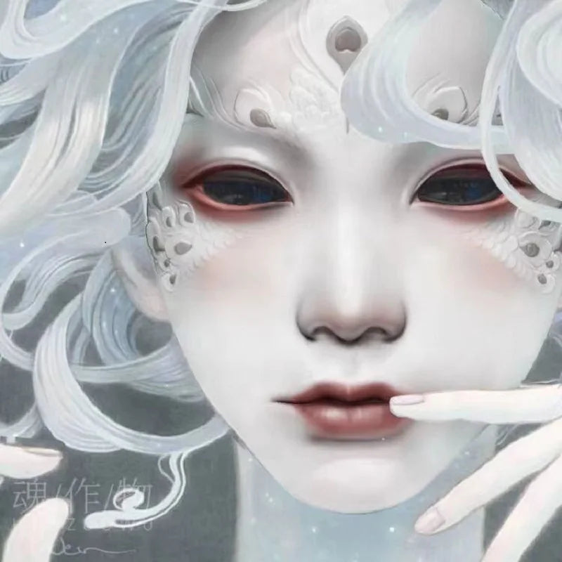 Halloween: New Ancient Women's Mask, Men's Mask, Han Costume Party Dressing National Style Full Face Ancient Dance Art