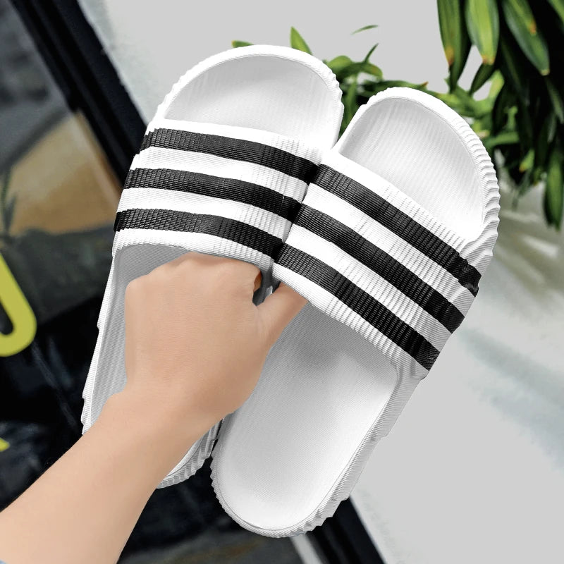 Fashion men's summer light EVA slippers massage slippers indoor and outdoor sandals new non-slip shower slippers women 36-46