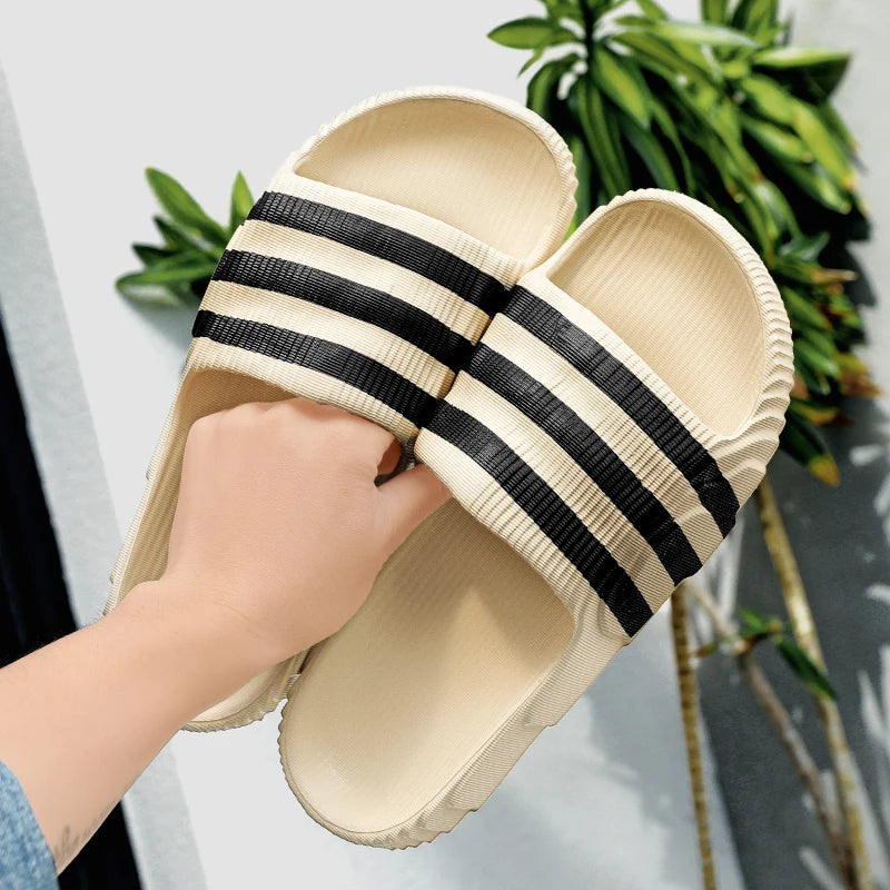 Fashion men's summer light EVA slippers massage slippers indoor and outdoor sandals new non-slip shower slippers women 36-46