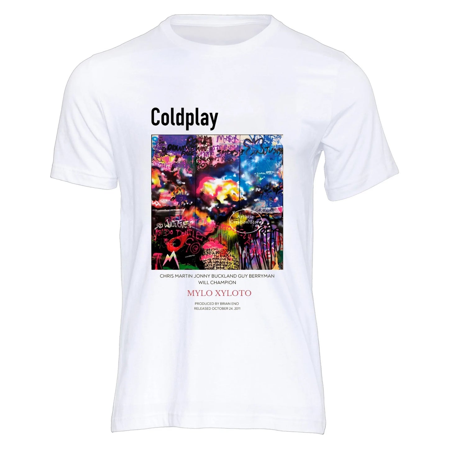 Cold-play Music of The Spheres World Tour 2025 Tshirts Cotton Tees Heavy Mental Fashion Graphic T-shirt Short Sleeve Unisex Tops