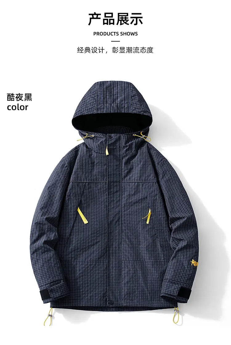 Spring and Autumn Outdoor Sports Outing Camping Storm Jacket Men's and Women's Waterproof Windproof Ski Mountaineering Jacket