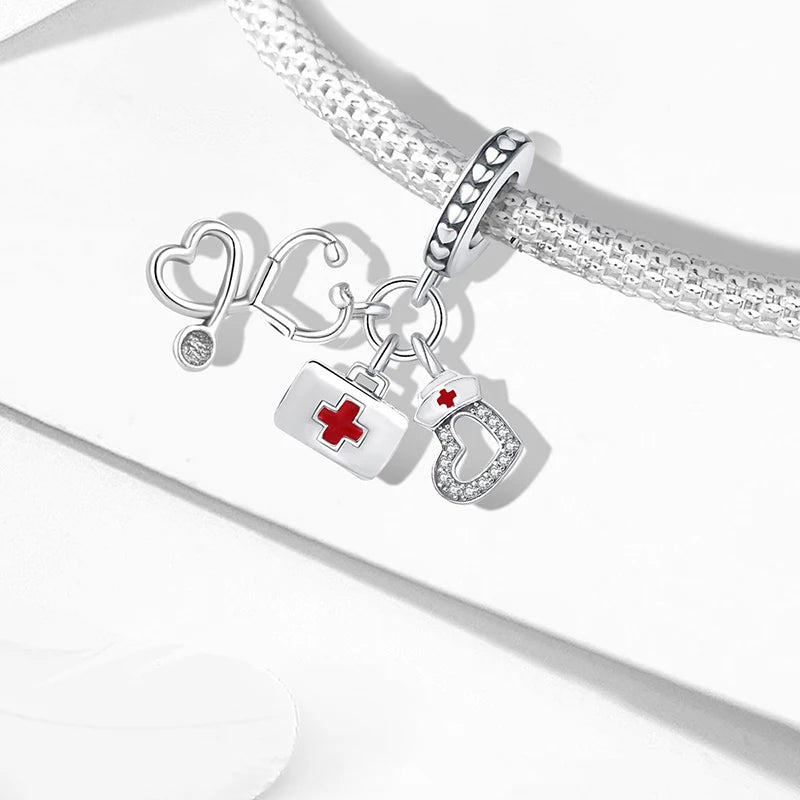 Fit Pan 925 Original Bracelets Love Heart Flower Four Leaf Clover Turtle 925 Silver Charms Beads DIY Birthday Jewelry Gift