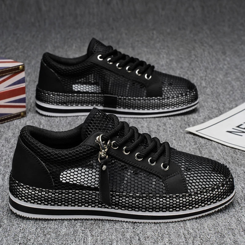 CYYTL Summer Shoes For Men Mesh Sneakers Casual Breathable Outdoor Running Tennis Sports Hiking Luxury Platform Designer Loafers