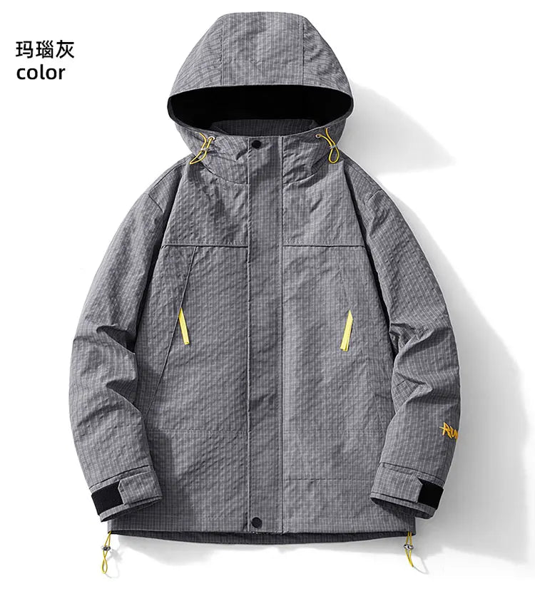 Spring and Autumn Outdoor Sports Outing Camping Storm Jacket Men's and Women's Waterproof Windproof Ski Mountaineering Jacket