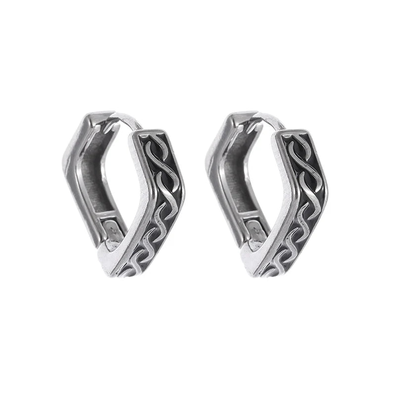 Retro Gothic Skull Earrings Hypoallergenic Earrings for Men and Women Punk Hip Hop Halloween Jewelry Gifts