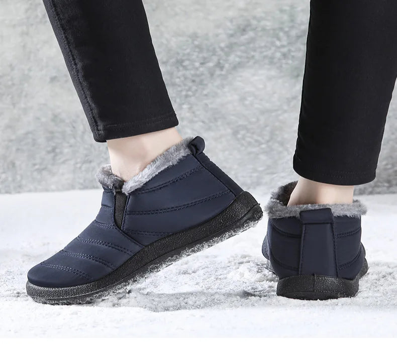 Men's Sneakers Warm Winter Sneakers With Fur Shoes Man Casual Sneaker Slip On Winter Shoes For Men Loafers 2025 Casual Shoes