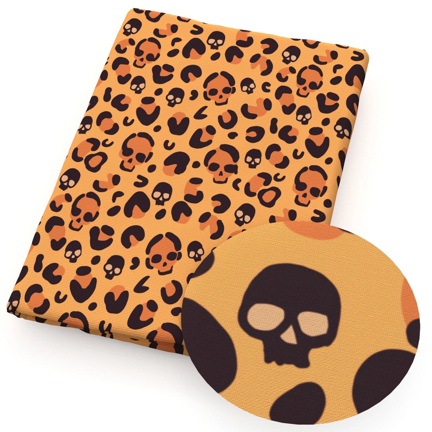 Halloween Skull Bone Skeleton Printed Polyester Pure Cotton Material Patchwork Tissue Sewing Quilting Fabrics Needlework DIY
