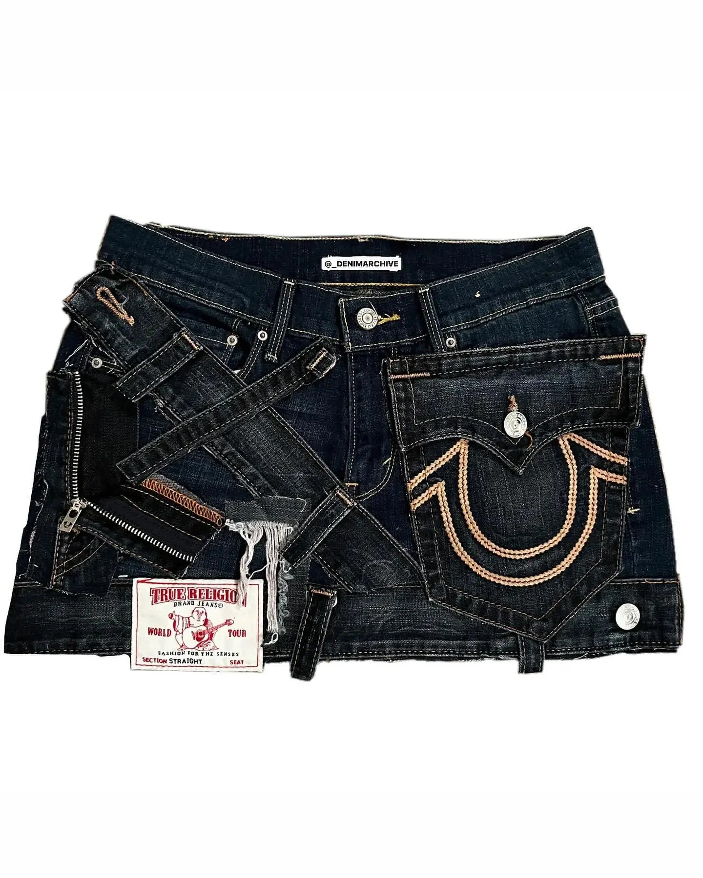 New Y2k Denim Skirt Womens Harajuku Retro Letter Embroidery Patch Zipper Denim Short Skirt Gothic Punk Sexy Slim Mini Skirt