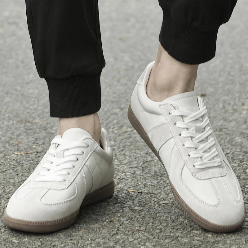 Genuine Leather Men's Casual Shoes Non Slip Male Walking Sneakers Comfortabel Tenis Masculino New Leisure Walk Outdoor Footwear