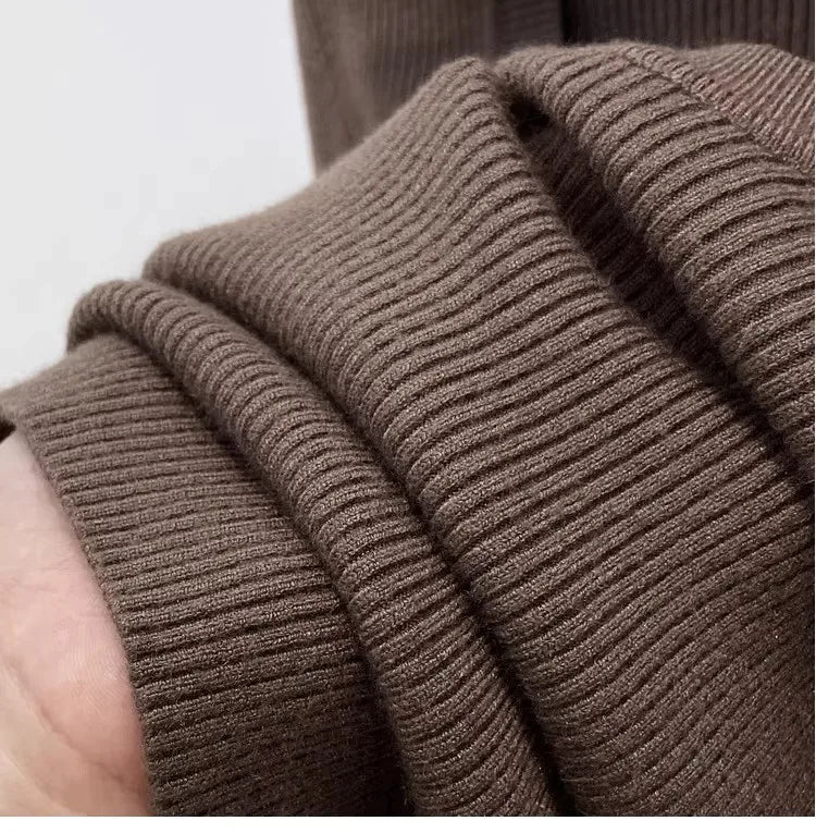 Zjaiss Solid Color O-neck Knitted Pullovers 2025 Women's Autumn Winter New Slim Fit Sweater Soft Warm Simple Base Layer Top
