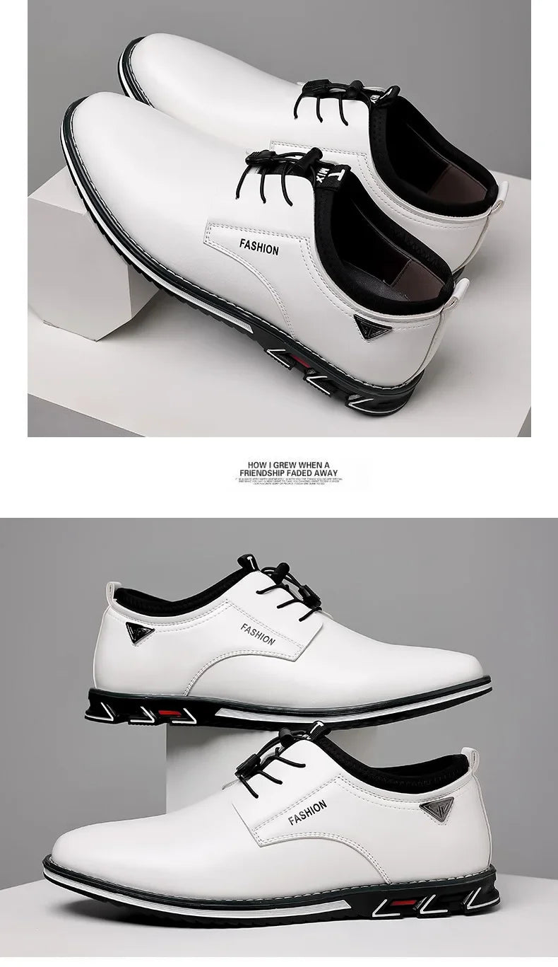 Shoes Men Dress Slip on Mens Casual Oxford Shoe Moccasin Male Footwear Pointed Toe Shoes for Men Flat Zapatillas Hombre 2025