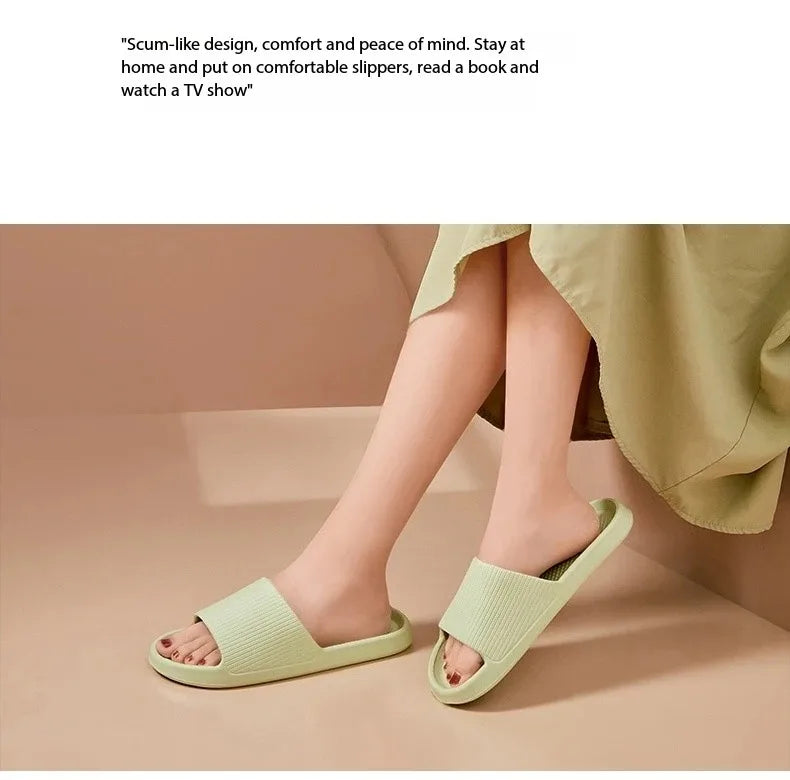 Soft Sole Massage Shower Shoes for Women Men Couples Waterproof Non-slip Home Leisure Fashion Bathroom Slippers