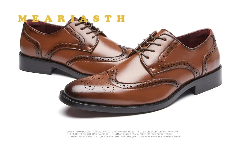 High Quality Height Increase Oxford Dress Shoes Men Genuine Cow Leather Suit Shoes Lift Brogues Wedding Formal Elevator Shoes