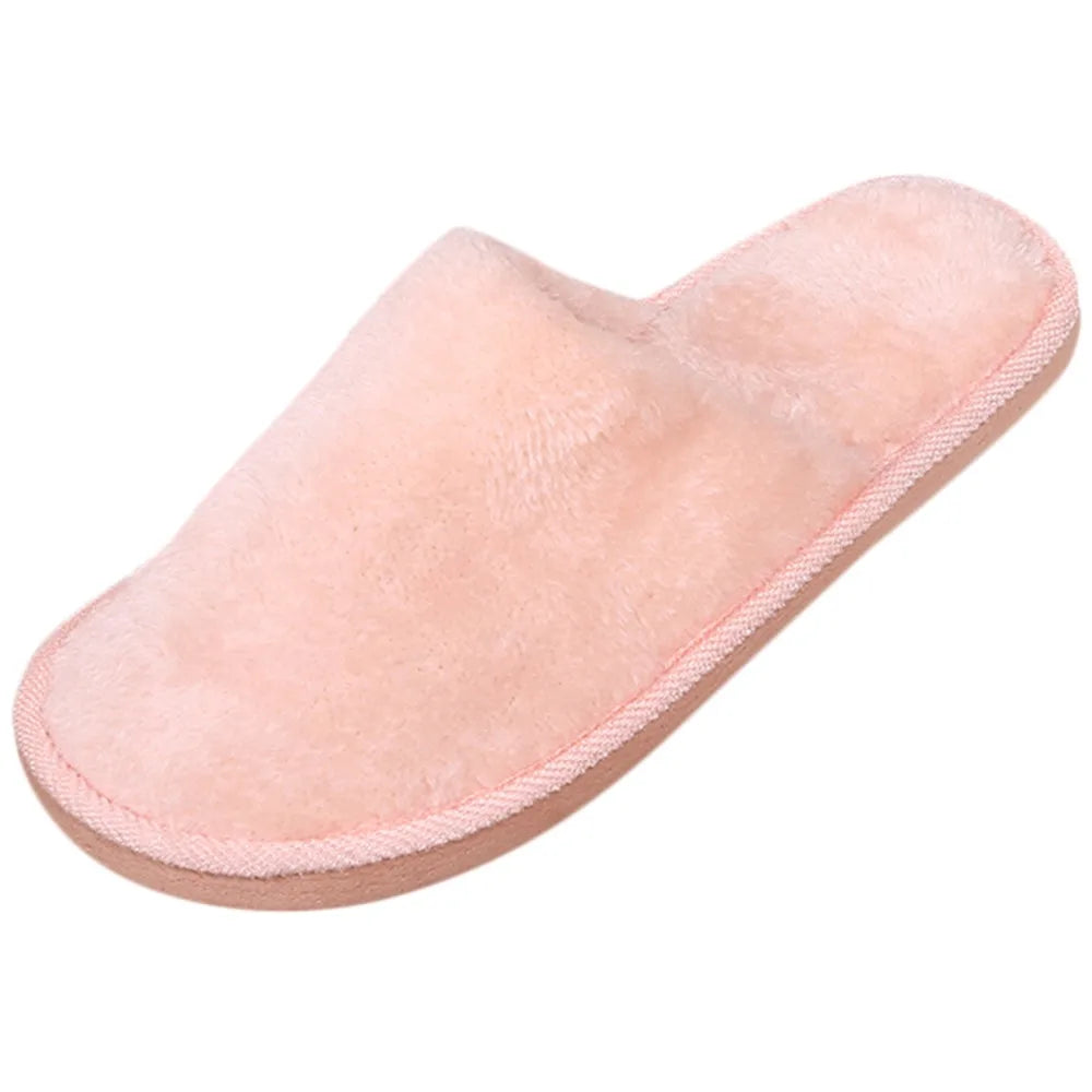 Men's solid color Plush Home Slippers Cute Autumn Winter Cotton Warm Slipper Kids Women Stuffed Doll Indoor Shoes New Year Gift