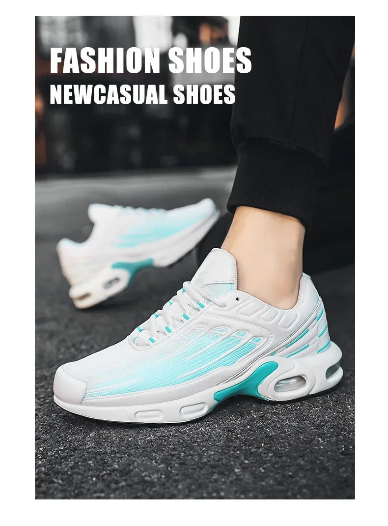 2024 New Spring Large Size Couple Air Cushion Sports Shoes Student Running Shoes Men Casual Trendy Sport Shoes Breathable