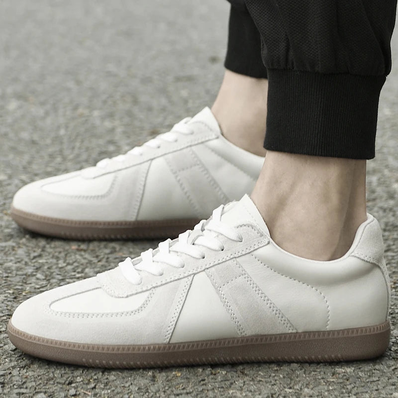 Genuine Leather Men's Casual Shoes Non Slip Male Walking Sneakers Comfortabel Tenis Masculino New Leisure Walk Outdoor Footwear