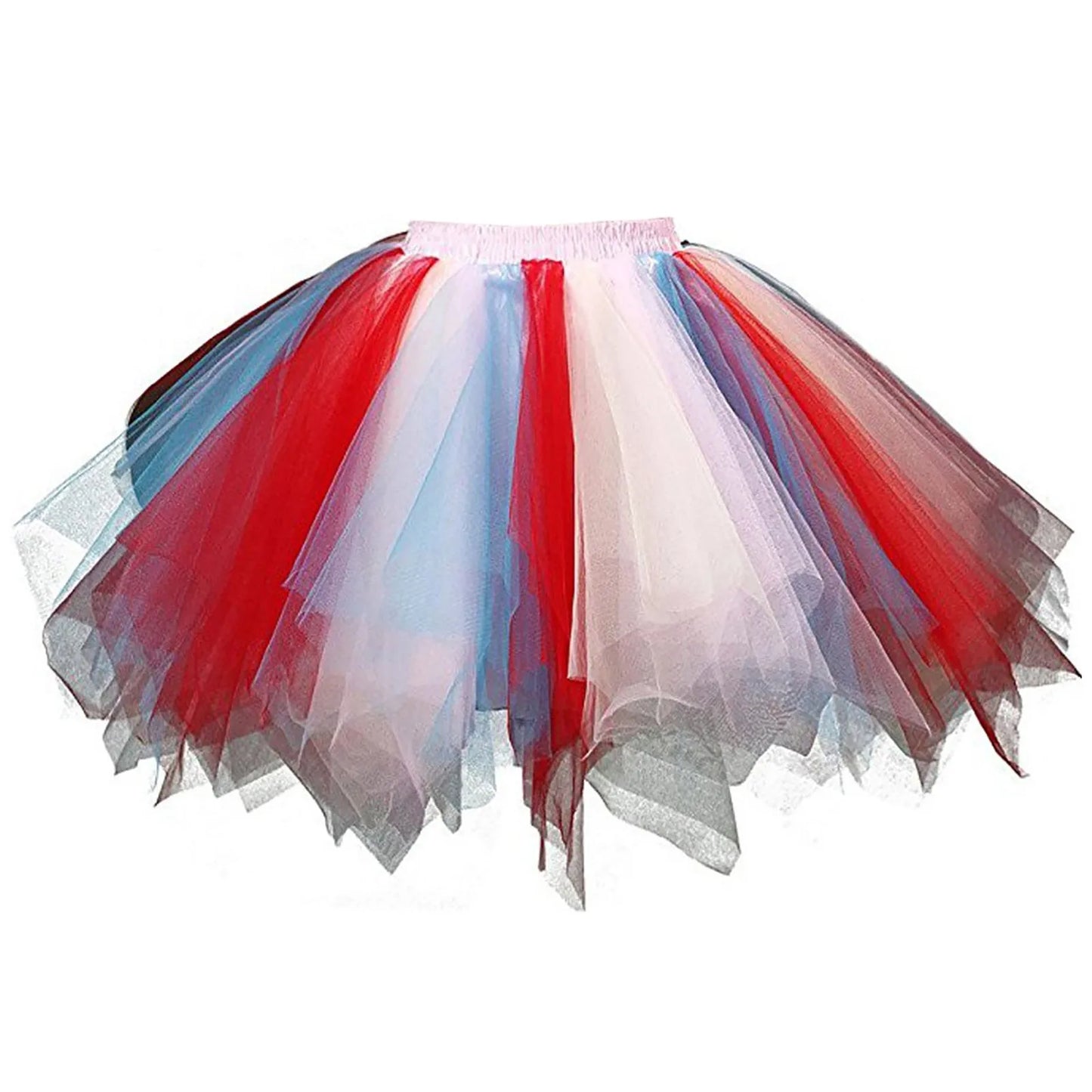 Women Tutu Skirt Fashion Rave Party Carnival Summer High Waist Mesh Skirts Pleated Mini Skirt Sexy Layered Club Short Pettiskirt