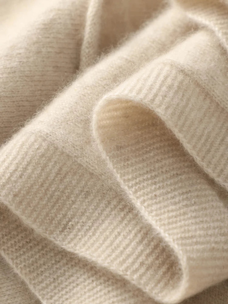 Autumn Winter 100% Pure Wool Women Cardigan High Quality Cashmere Jacket Casual Sweater Street Wear Warm Overcoat Female Kore