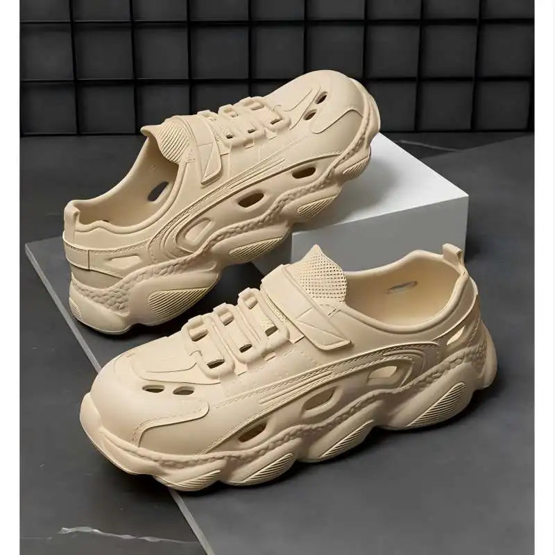 Men's High-End Summer Wading Shoes for Men, Breathable, Non-Slip, Wear-Resistant, Beach Deodorant, Driving and Fishing Sandals for Men