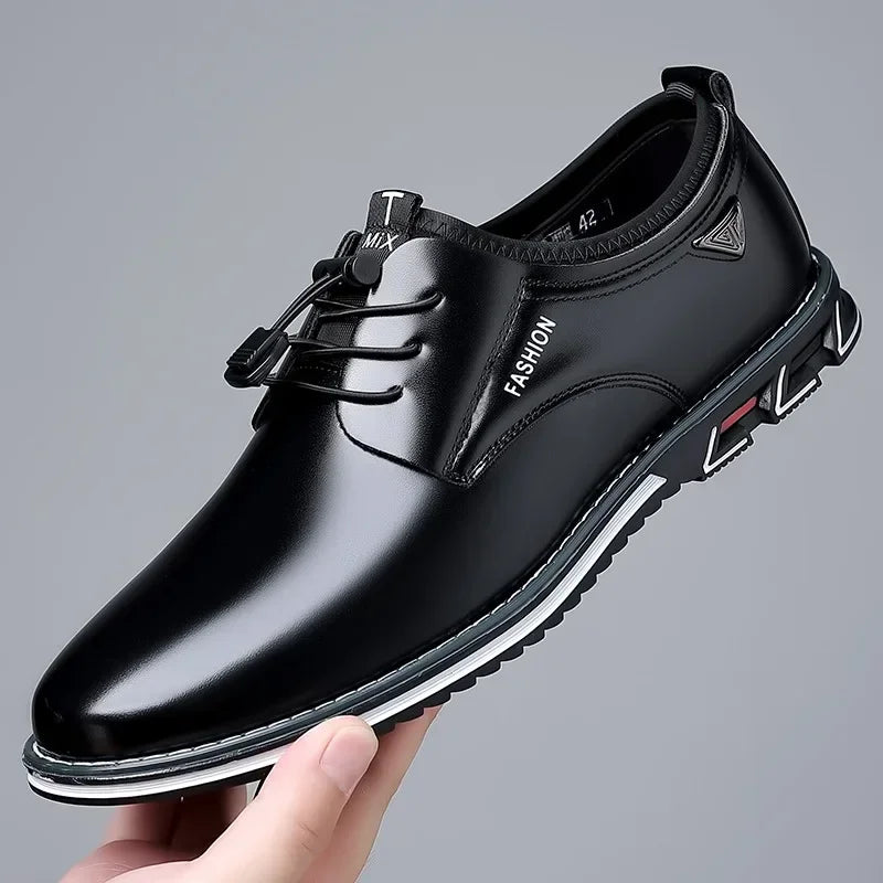 Shoes Men Dress Slip on Mens Casual Oxford Shoe Moccasin Male Footwear Pointed Toe Shoes for Men Flat Zapatillas Hombre 2025