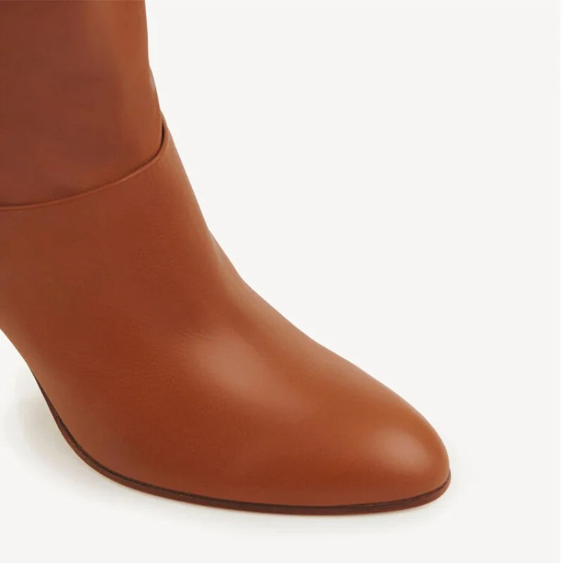 High Quality Solid Color Women's Over-the-knee Boots Pointed Toe High Heel Female Banquet And Runway Long Boots Ladies Shoes