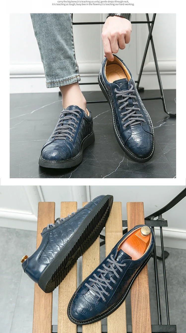 Original Sneakers Replicas Summer Shoes for Men Shoes 2024 Style Men Leather Shoe Natural Cowhide Leather Social Shoe Male Women