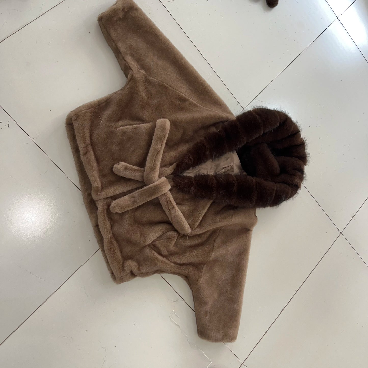 Artificial Imitation Mink Fur Fashionable Korean Style Loose Women's Hat Jacket Fur Coat