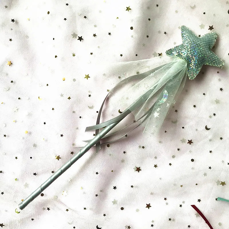 Fashion Baby Girl Princess Dreamlike Sequins Star Stick Fairy Wand Birthday Gift Party Christmas Halloween Accessary