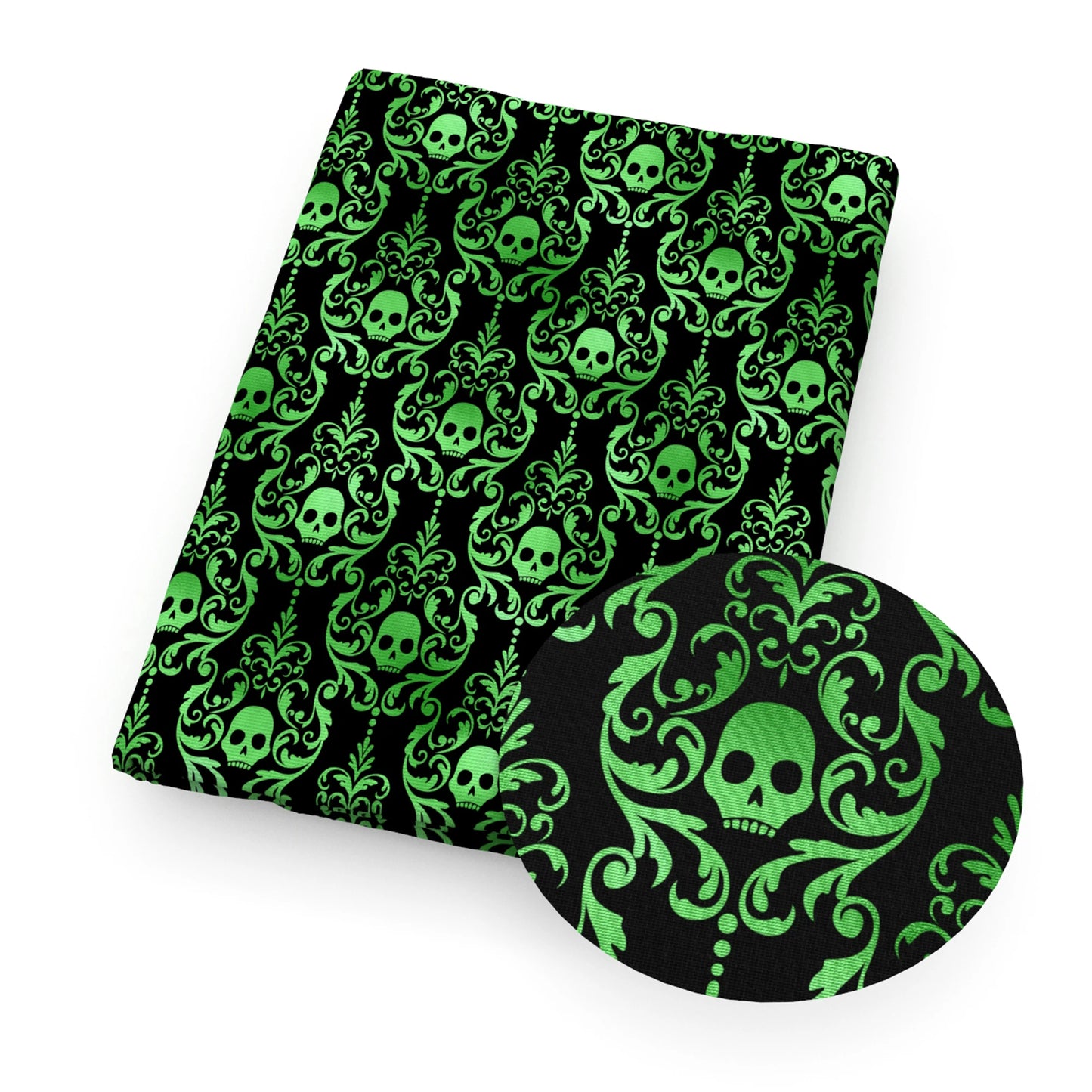 Halloween Skull Bone Skeleton Printed Polyester Pure Cotton Material Patchwork Tissue Sewing Quilting Fabrics Needlework DIY