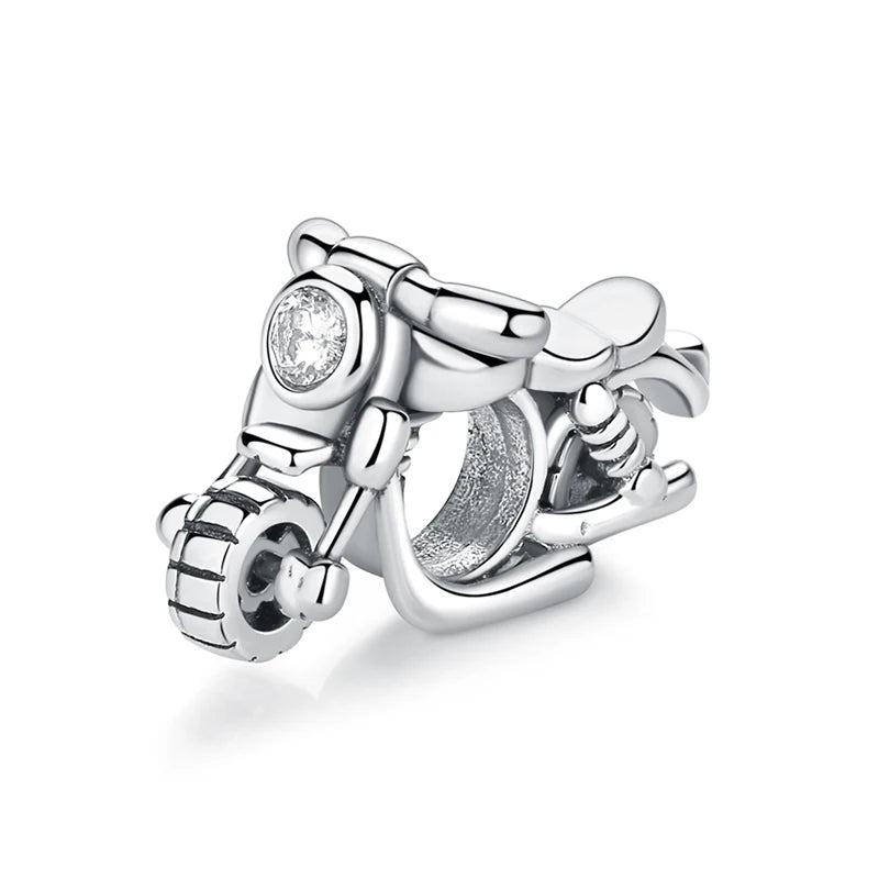 Original 925 Sterling Silver Charms Camera Suitcase London Bus Love Heart Beads Fit Bracelets Necklaces DIY Jewelry Women