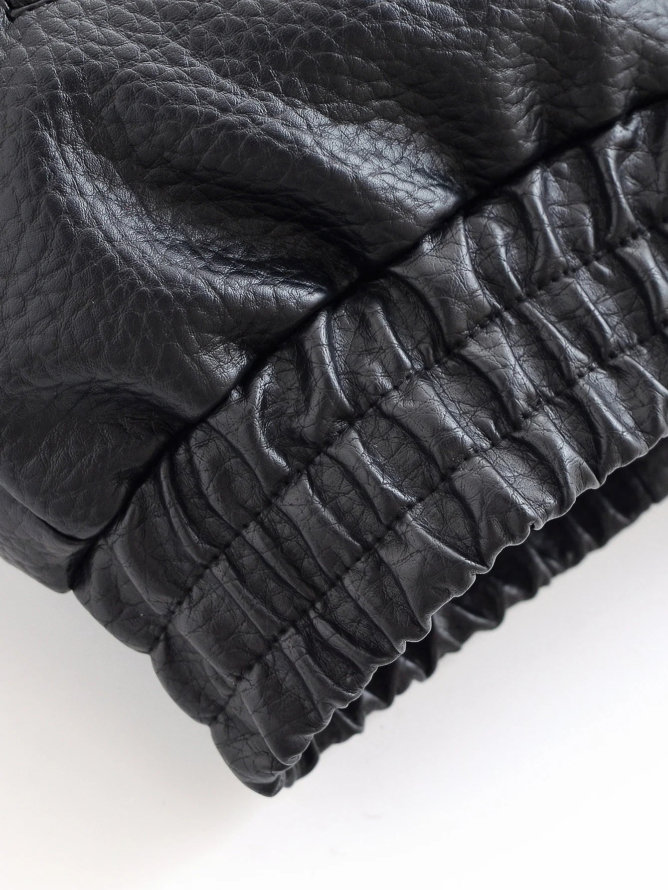 HH 2025 Autumn Women Pu Leather Jacket Vintage Solid Loose Long Sleeve Zipper Turtleneck Coat Casual Office Lady Outerwear