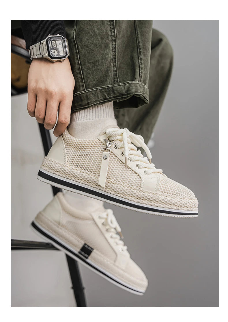 CYYTL Summer Shoes For Men Mesh Sneakers Casual Breathable Outdoor Running Tennis Sports Hiking Luxury Platform Designer Loafers