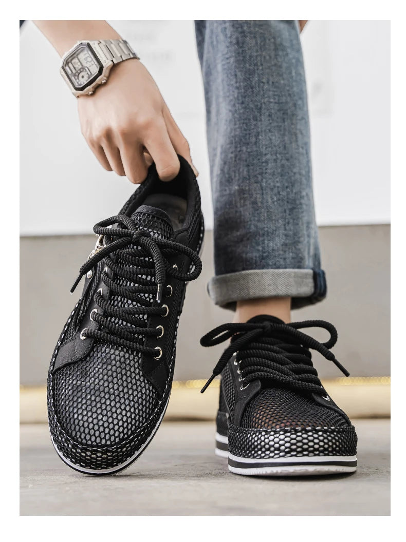 CYYTL Summer Shoes For Men Mesh Sneakers Casual Breathable Outdoor Running Tennis Sports Hiking Luxury Platform Designer Loafers