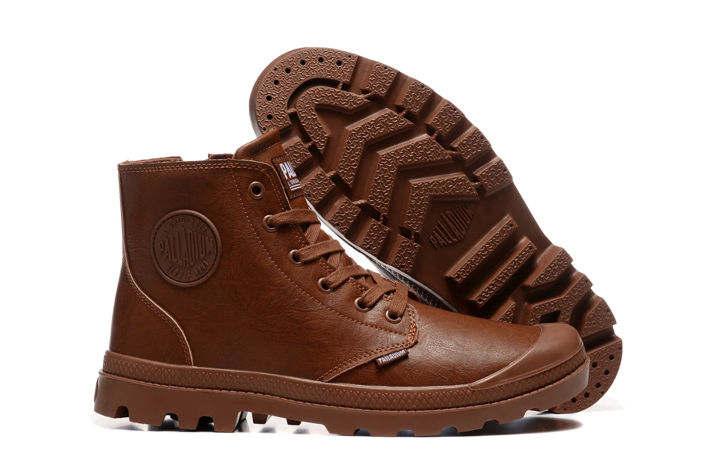 PALLADIUM Pampa 2025 Men Women Oil Wax Skin Lamb Wool Leather Ankle Boots Outdoor Dual Purpose Walking Shoes Desert Shoes