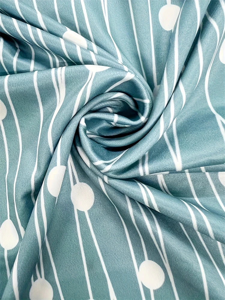 New 2025 Summer Women's Dresses Patchwork Geometric Printing Casual Temperament Dresses Fashion Beach Short Sleeve Dresses