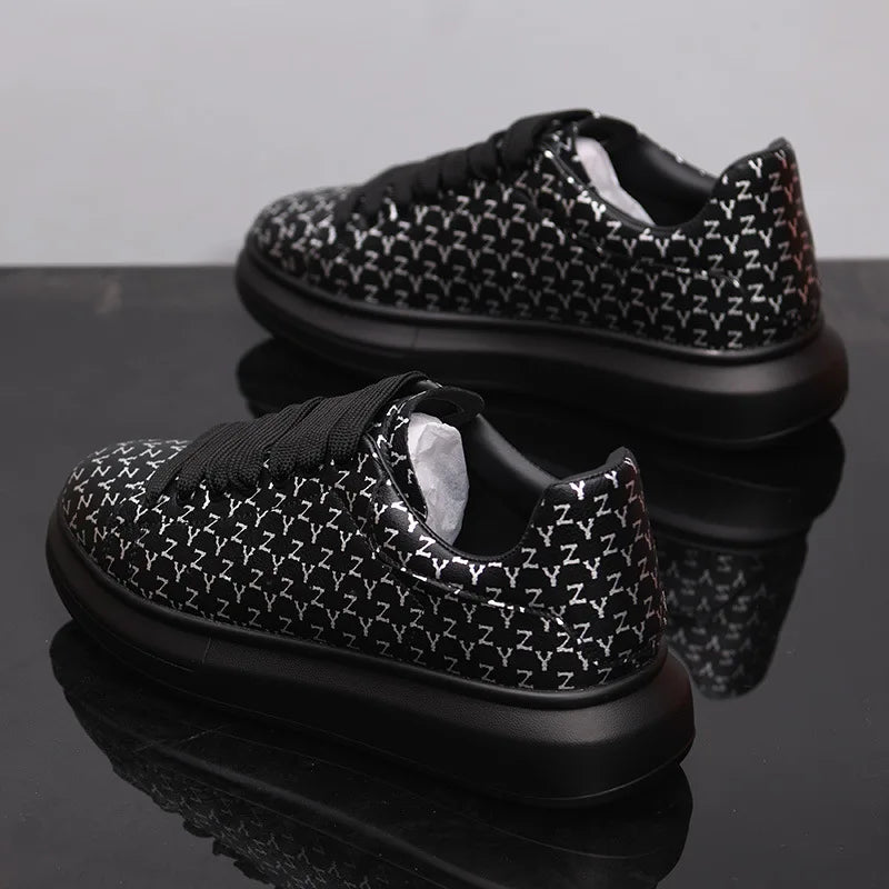 New Men's Shoes Couple's Small White Shoes Versatile Thick Soled Casual Shoes Men's Women's Sneakers Board Shoes Jogging Shoes