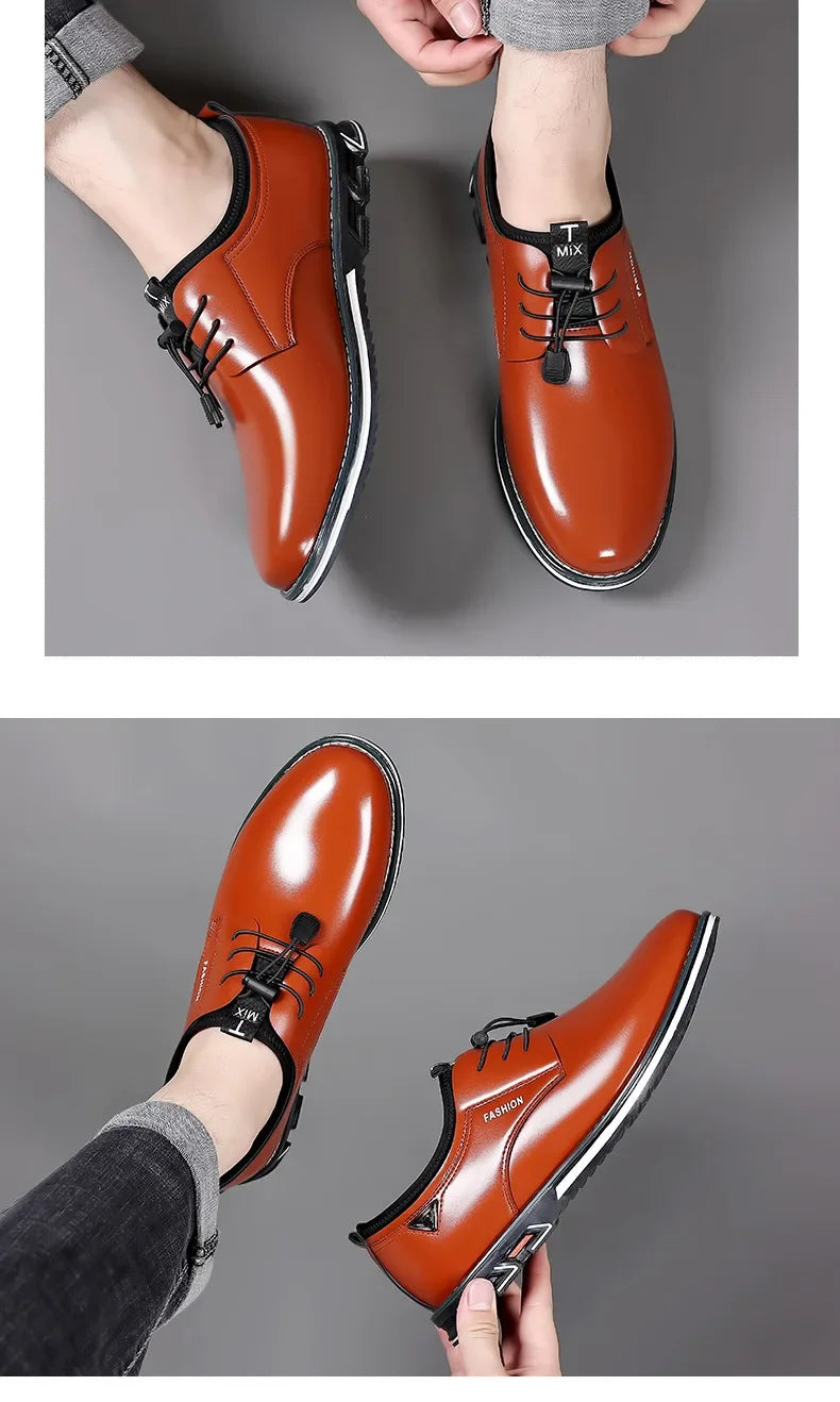 Shoes Men Dress Slip on Mens Casual Oxford Shoe Moccasin Male Footwear Pointed Toe Shoes for Men Flat Zapatillas Hombre 2025